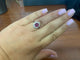 Bague 53 Bague en or blanc avec rubis et diamants 58 Facettes BA 523