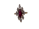 Bague 54 Bague marquise en or jaune 18K, rubis et diamant 58 Facettes BA 770