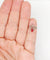 Bague 42 Bague duchesse antique en or rose 18k, pierre rouge et diamants 58 Facettes A07649