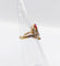 Bague 42 Bague duchesse antique en or rose 18k, pierre rouge et diamants 58 Facettes A07649