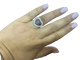 Bague 54 Bague cœur vintage en or blanc avec rubis et diamants 58 Facettes BA 1003