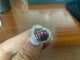 Bague 54 Bague cœur vintage en or blanc avec rubis et diamants 58 Facettes BA 1003