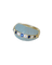 51 Jean & Pierre Bellin - Bague boule en or jaune, aigues-marines, diamants et saphirs 58 Facettes