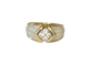 53 Boucheron - Bague en or jaune, diamants et cristal de roche 58 Facettes