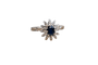 Bague 55 Bague Marguerite en or blanc, saphir et diamants 58 Facettes 3789