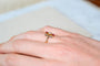 53 Two-tone gold signet ring, half-pearl, ruby and diamonds 58 Facettes 3735