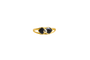 Bague 48 Bague nœud en or jaune 18 carats à mélanites 58 Facettes 4167