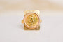 53 Ring piece Mexican Dos Pesos in yellow gold 58 Facettes 666