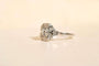59 Art Déco - Bague plateau en or blanc et diamants 58 Facettes 4062