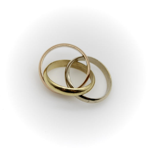 Bague 54 Cartier Trinity - Bague en trois ors 18K 58 Facettes 11174