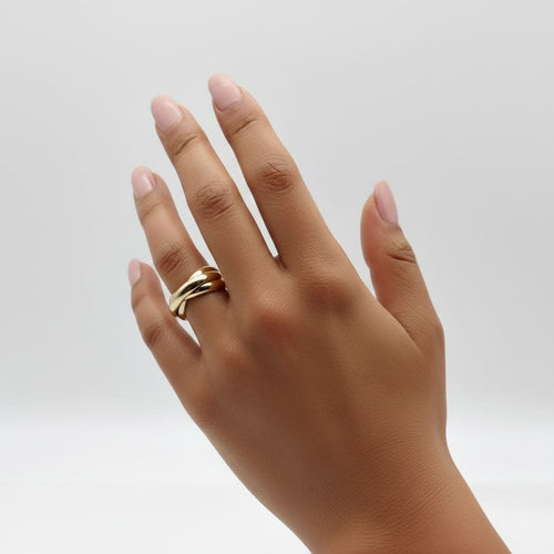 Bague 54 Cartier Trinity - Bague en trois ors 18K 58 Facettes 11174