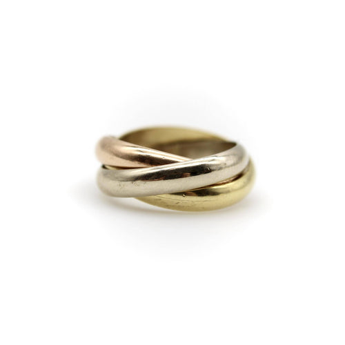 Bague 54 Cartier Trinity - Bague en trois ors 18K 58 Facettes 11174