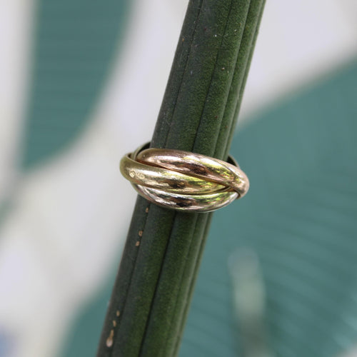 Bague 54 Cartier Trinity - Bague en trois ors 18K 58 Facettes 11174