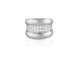 Bague 52 Chopard - Bague bombée en or gris et diamants 58 Facettes 259211