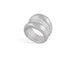 Bague 52 Chopard - Bague bombée en or gris et diamants 58 Facettes 259211