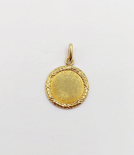 Pendentif Augis - Pendentif médaille d'amour en or 18k, rubis et diamant 58 Facettes A07667