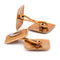 Boutons de manchette Boutons de manchette vintage en or jaune 18 kt 58 Facettes GM3 '(0059)