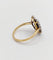 Bague 55.5 Bague marguerite antique en or 18k, saphir et diamants taille rose 58 Facettes A07671