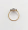 Bague 55.5 Bague marguerite antique en or 18k, saphir et diamants taille rose 58 Facettes A07671