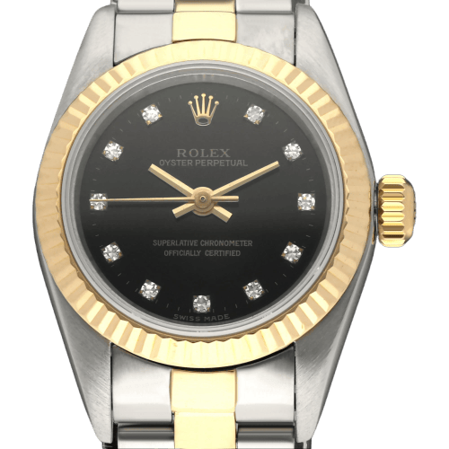 Montre Rolex - Montre Oyster Perpetual Lady or et acier 58 Facettes ROL/OOP/236