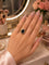 Bague 51 Bague chevalière en or jaune avec camée vert et diamants 58 Facettes 50486