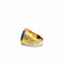 Bague 51 Bague chevalière en or jaune avec camée vert et diamants 58 Facettes 50486