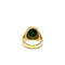 Bague 51 Bague chevalière en or jaune avec camée vert et diamants 58 Facettes 50486