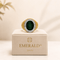 Bague 51 Bague chevalière en or jaune avec camée vert et diamants 58 Facettes 50486