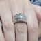 Bague 57 Bague en or blanc 18k et diamants 58 Facettes S312