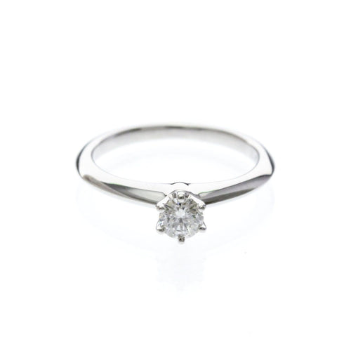Bague 45 Tiffany & Co. - Bague solitaire en platine et diamant H/VS1 58 Facettes izogeqv6dw