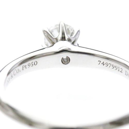 Bague 45 Tiffany & Co. - Bague solitaire en platine et diamant H/VS1 58 Facettes izogeqv6dw