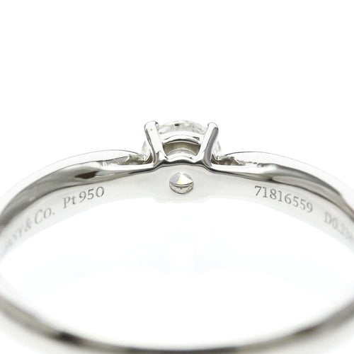 Bague 62 Tiffany & Co. Harmony - Bague solitaire en platine avec diamant 58 Facettes bern220dpe