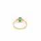 55 Green Empire - Bague en or jaune, émeraude de Colombie et diamants 58 Facettes 50489