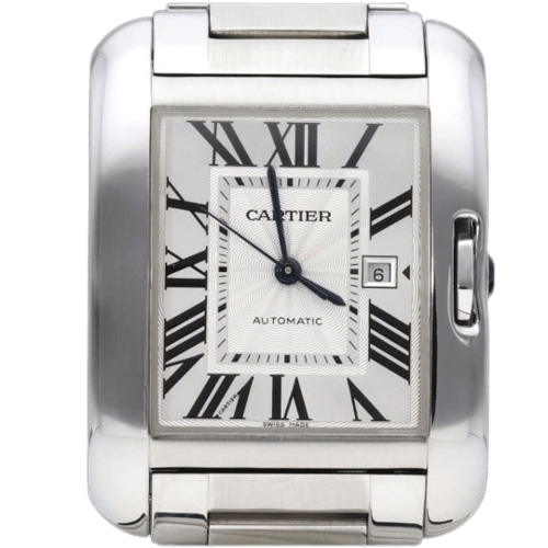 Cartier Tank Anglaise - Montre Medium en acier