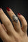 Bague 56 Bague Art nouveau française en or blanc 18K et diamants 58 Facettes