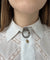 Broche Spilla vittoriana en or rose et argent, vers 1830, diamants 58 Facettes