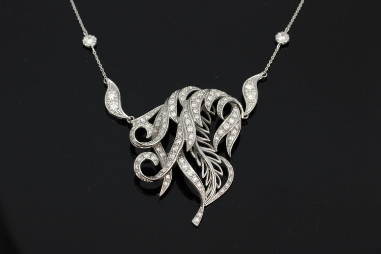 Collier Collier russe - Collier en or blanc 18 carats et diamants 58 Facettes