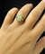 Bague 64.5 Bague marguerite - Opale arlequin et diamants en or jaune 18 carats 58 Facettes