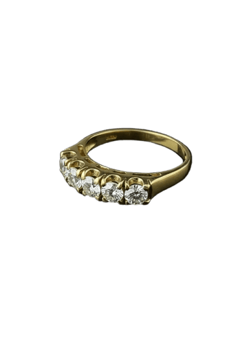 Collier Rivière - Collier en or jaune, diamants 1,25 ct 58 Facettes