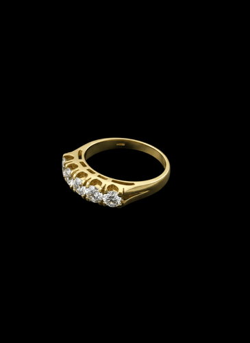 Collier Rivière - Collier en or jaune, diamants 1,25 ct 58 Facettes