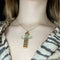 Pendentif Croix en cristal de roche et or 58 Facettes