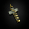Pendentif Croix en cristal de roche et or 58 Facettes