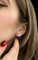 Boucles d'oreilles Orecchini pendenti - Zaffiri et diamants en or blanc 58 Facettes
