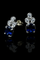 Boucles d'oreilles Orecchini pendenti - Zaffiri et diamants en or blanc 58 Facettes