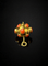 Pendentif Mina - Pendentif en or jaune et corail 58 Facettes