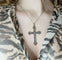 Pendentif Pendentif croix en diamants 58 Facettes
