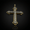 Pendentif Pendentif croix en diamants 58 Facettes