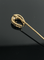 Spillone da cravatta austro-hongrois en or rose 14K et diamants 58 Facettes