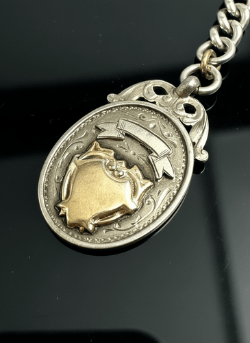 Montre Catena inglese con pendente - Catena d'orologio XIX secolo 58 Facettes