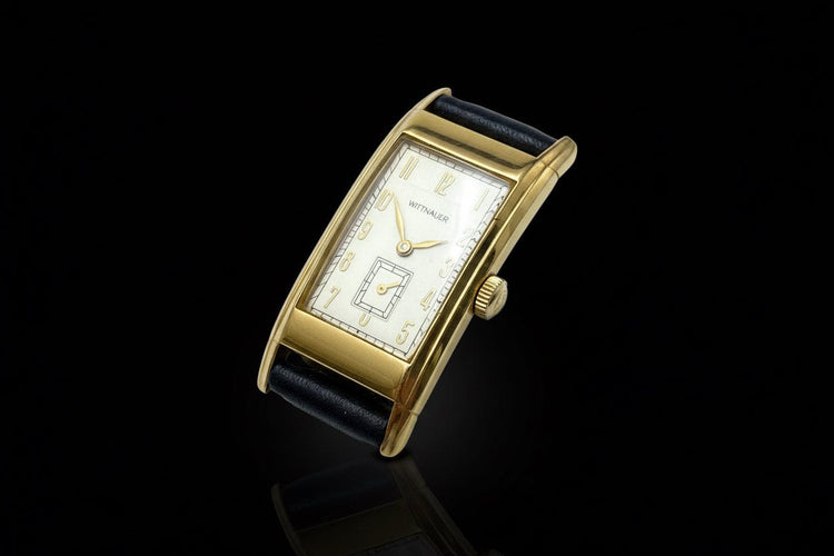 Montre Wittnauer Curvex - Montre vintage années 1940 plaquée or 58 Facettes
